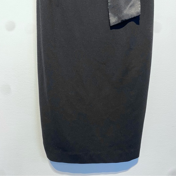 ๐๏ธ 4 for 20$ / Airoldi Bodycon Dress Point de Rome Bow / Black / S - Picture 8 of 11